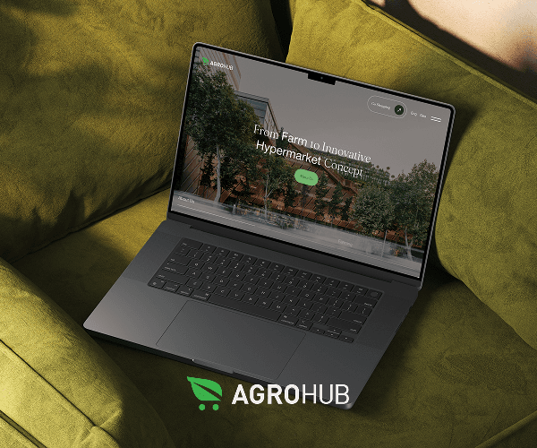 Agrohub farm-to-hypermarket website hero