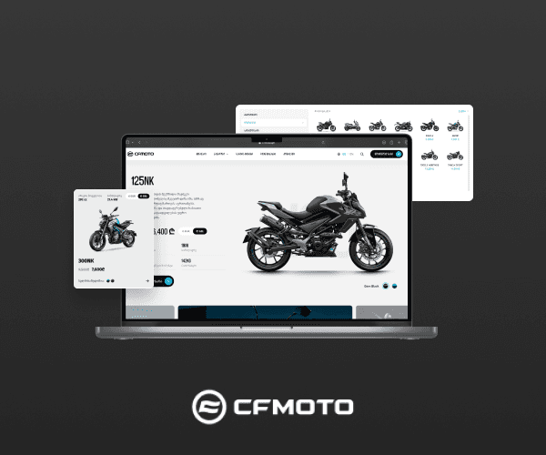 CFMOTO motorcycle catalogue website