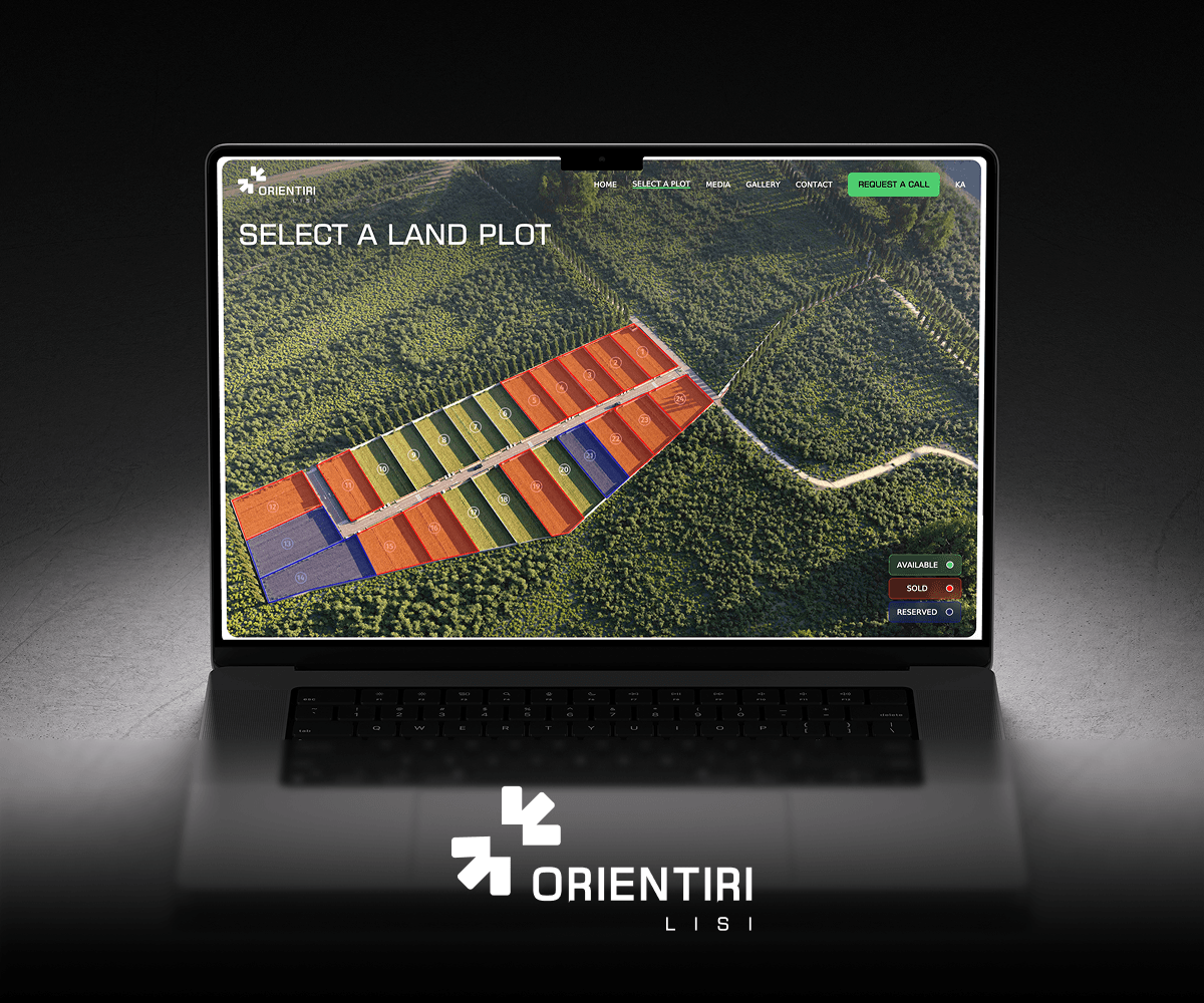 Orientiri Lisi interactive land-plot map