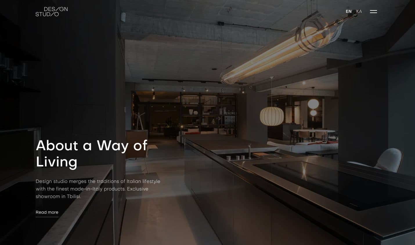 Design Studio — Italian design showroom in Tbilisi